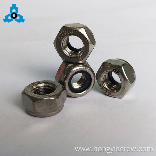 Stainless Steel Lock Nuts m4 with Nylon Insert